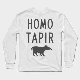 Tapir crazy fan zodiac animal lover Long Sleeve T-Shirt